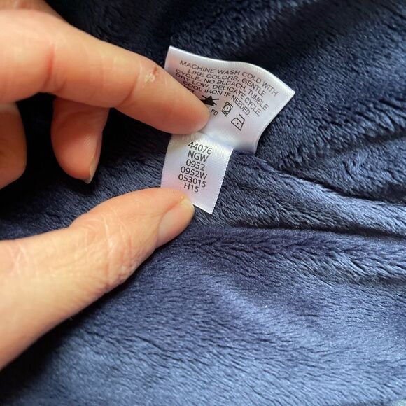 Hanna Andersson blue all wrapped up puffer style jacket size 130 size 8 - Picture 6 of 6